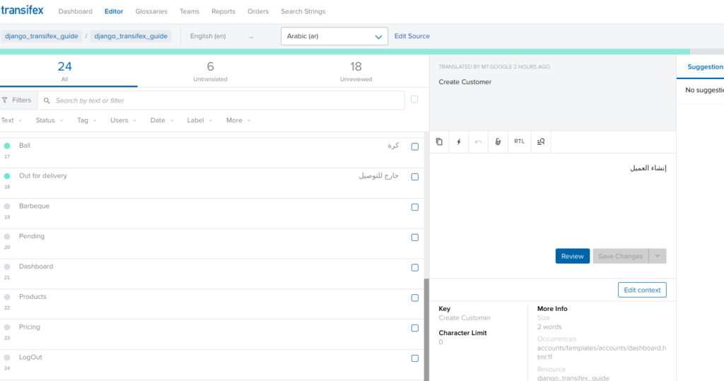 Transifex native editor django 
