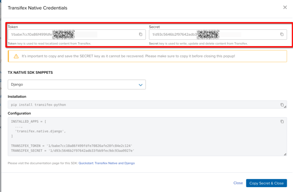 Django localization with Transifex native