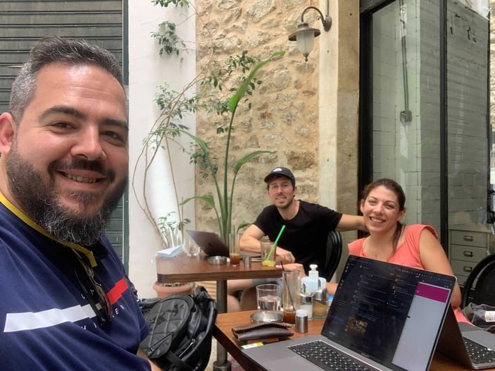 Transifex colleagues selfie