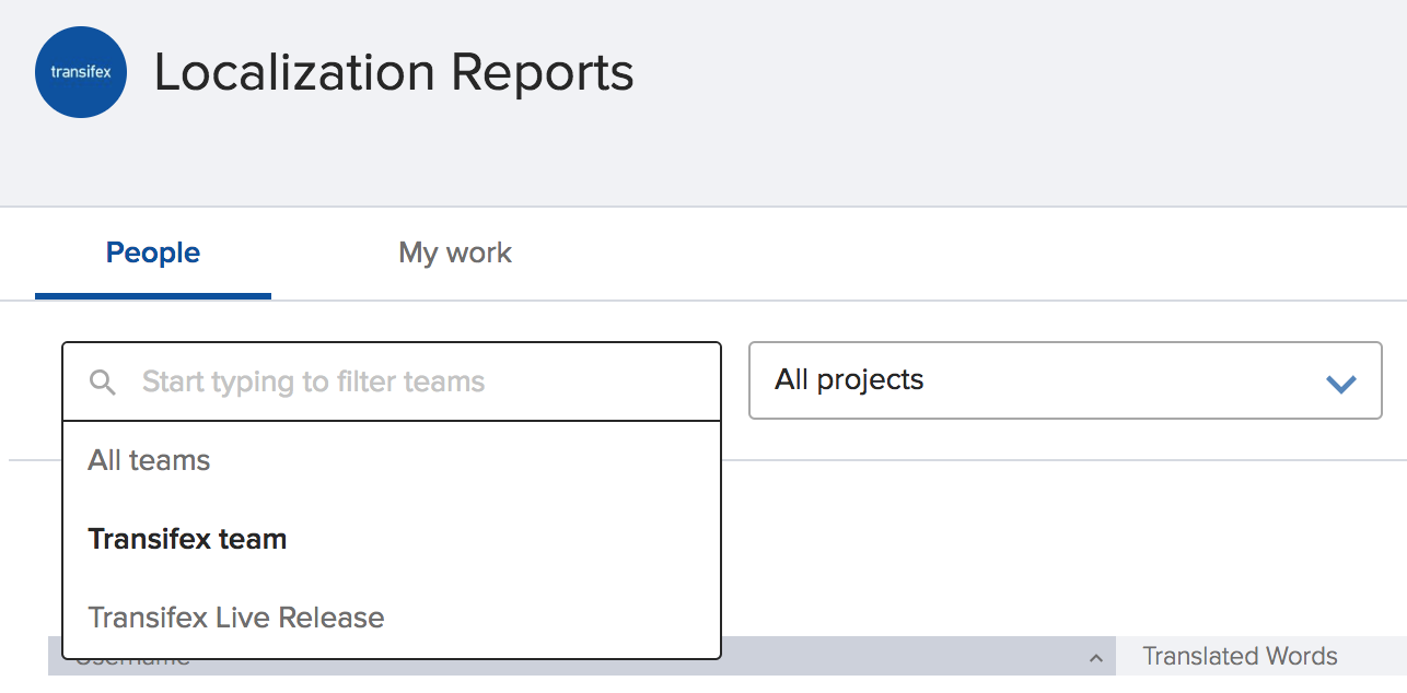 Transifex Team Manager Translation Reports