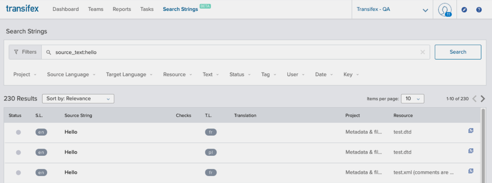 Search Strings