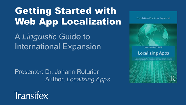 Webinar: Getting Started with Web App Localization