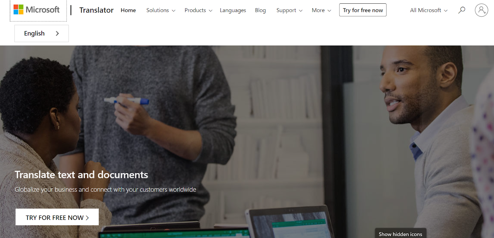 microsoft translation