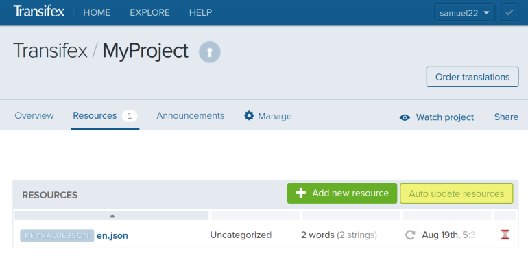 Using Transifex with Dropbox