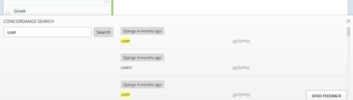 Concordance Search Added to the Web Editor