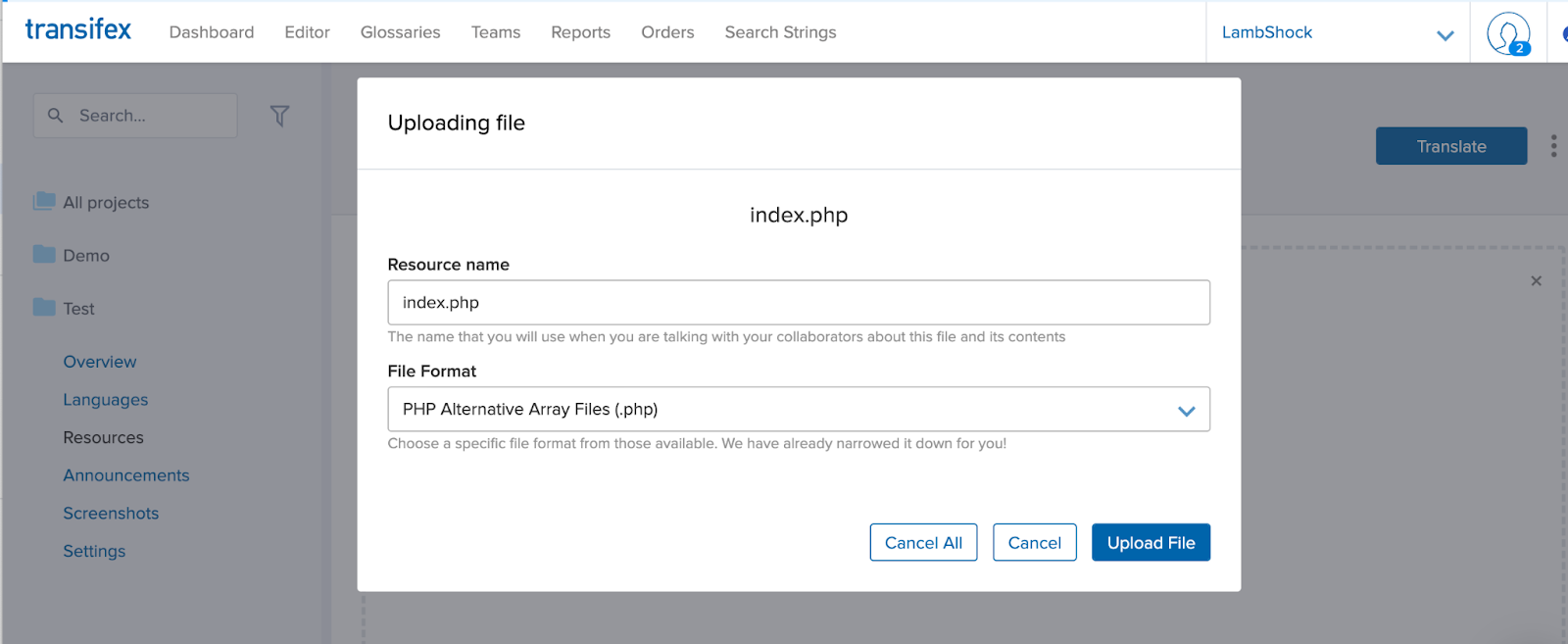 PHP localization