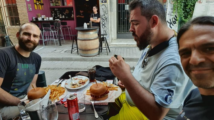 Eating out with colleagues
