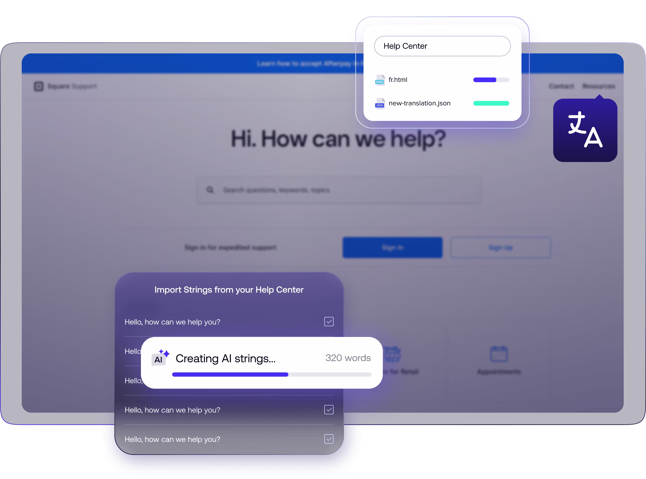 Header - Help Center Localization