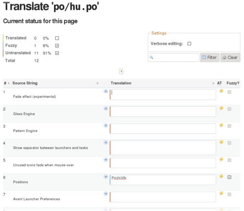 The online web editor in action