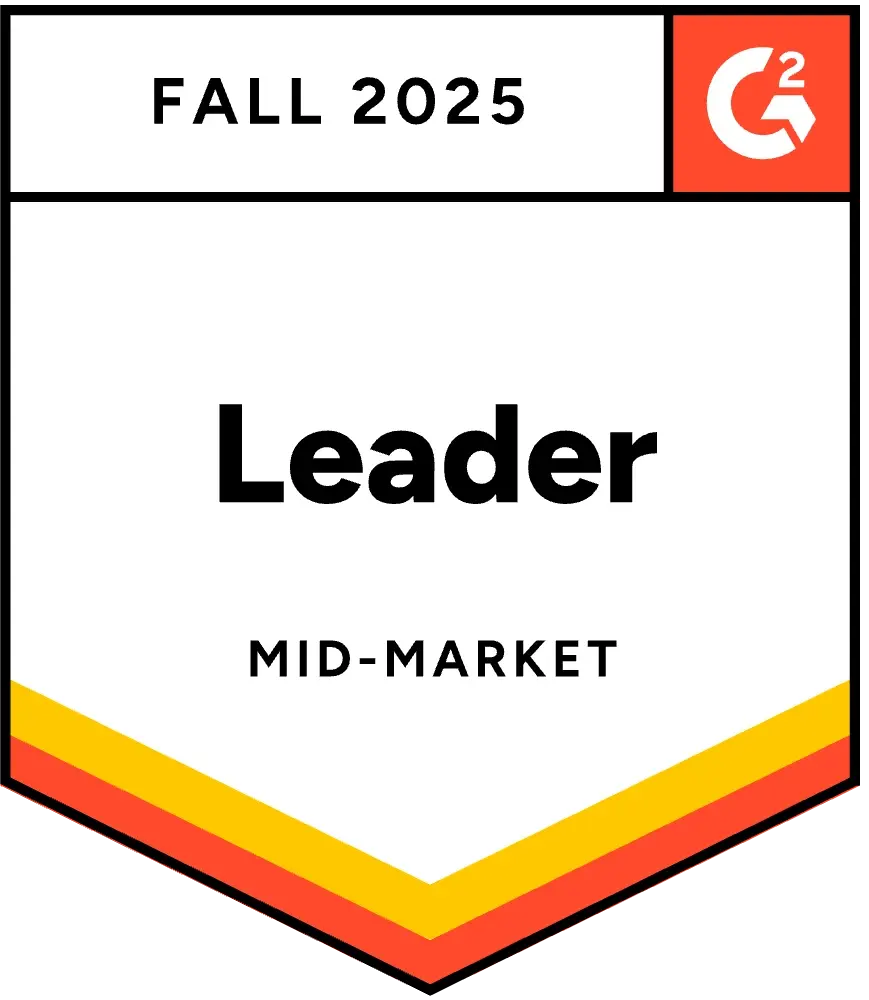 Transifex G2 Fall 2025 badge  - Mid-Market Leader in Translation Management