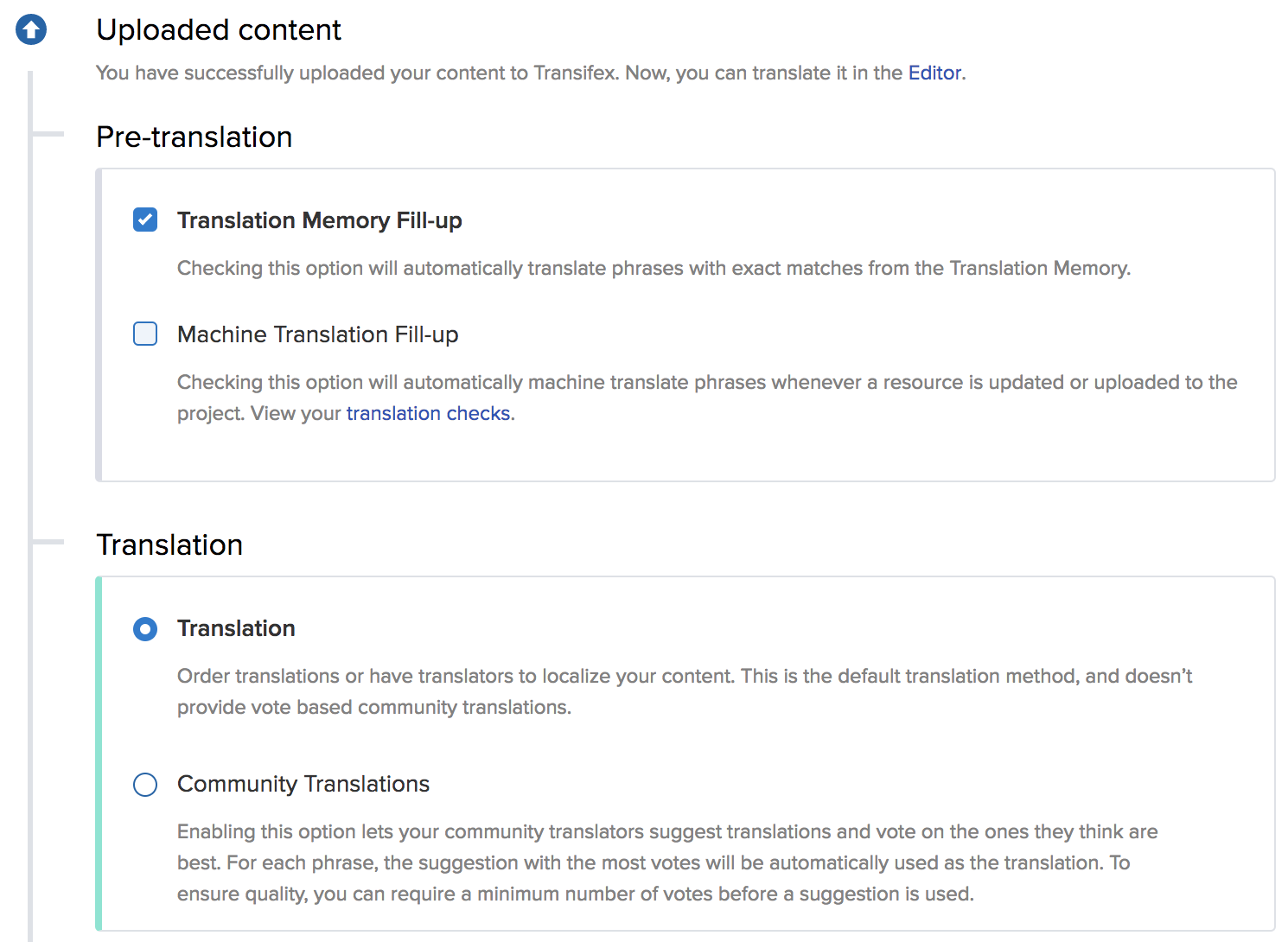 manage translation workflow