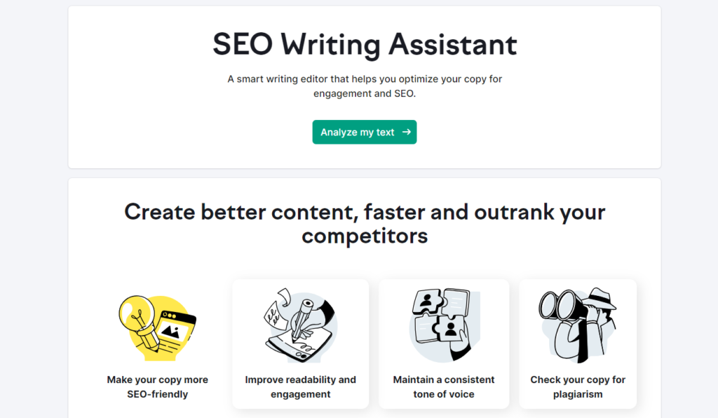 SEO writing assistant